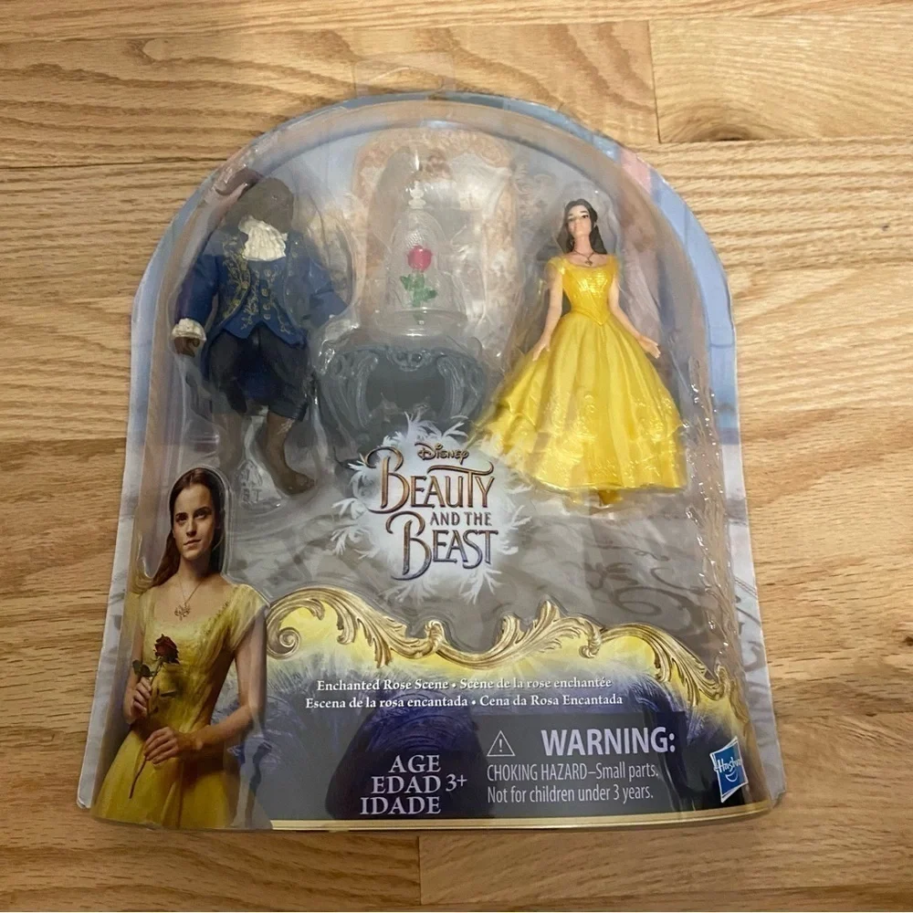 Disney Beauty and the Beast Live Action Figures NEW Enchanted Rose Scene Toy